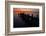 A Single Sailboat Sits on the Water of the Bay Alongside an Empty Dock on Tilghman Island, Maryland-Karine Aigner-Framed Photographic Print