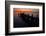 A Single Sailboat Sits on the Water of the Bay Alongside an Empty Dock on Tilghman Island, Maryland-Karine Aigner-Framed Photographic Print