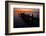 A Single Sailboat Sits on the Water of the Bay Alongside an Empty Dock on Tilghman Island, Maryland-Karine Aigner-Framed Photographic Print