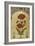 A Single Stem of Poppy Blossoms on Gold Ground, 1770-80 AD-null-Framed Giclee Print