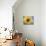 A Single Yellow Sunflower Blossom-null-Mounted Photographic Print displayed on a wall