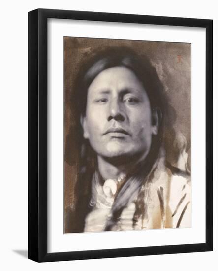 A Sioux Chief, c.1898-American Photographer-Framed Giclee Print