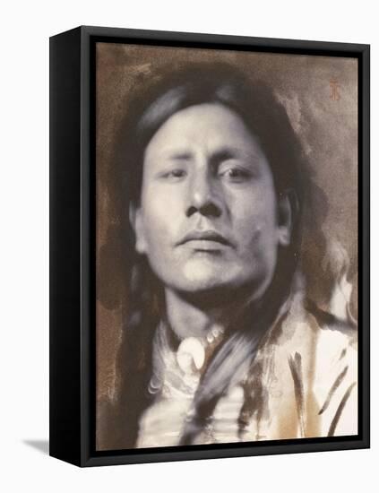 A Sioux Chief, c.1898-American Photographer-Framed Premier Image Canvas