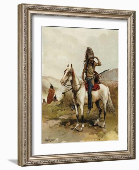 A Sioux Indian Chief-Frank Feller-Framed Giclee Print