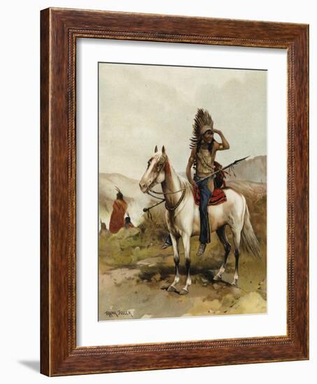 A Sioux Indian Chief-Frank Feller-Framed Giclee Print