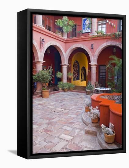 A Six Bedroom Bed & Breakfast, San Miguel, Guanajuato State, Mexico-Julie Eggers-Framed Premier Image Canvas