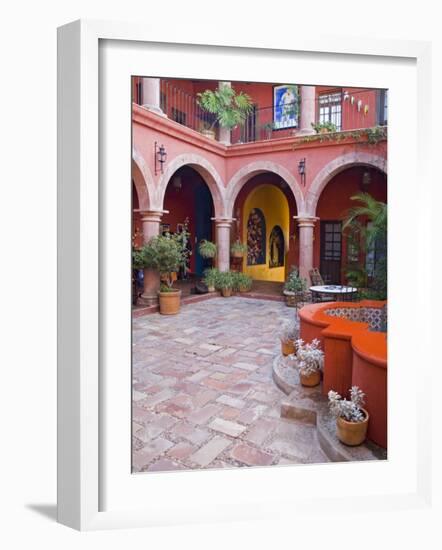 A Six Bedroom Bed & Breakfast, San Miguel, Guanajuato State, Mexico-Julie Eggers-Framed Photographic Print