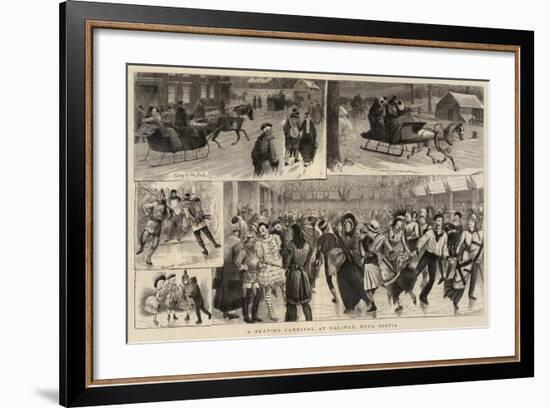 A Skating Carnival at Halifax, Nova Scotia-William Ralston-Framed Giclee Print