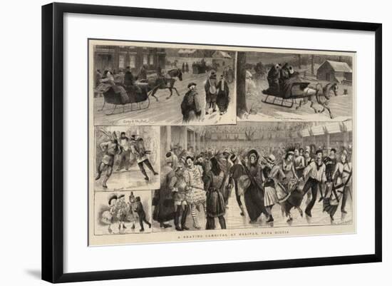 A Skating Carnival at Halifax, Nova Scotia-William Ralston-Framed Giclee Print