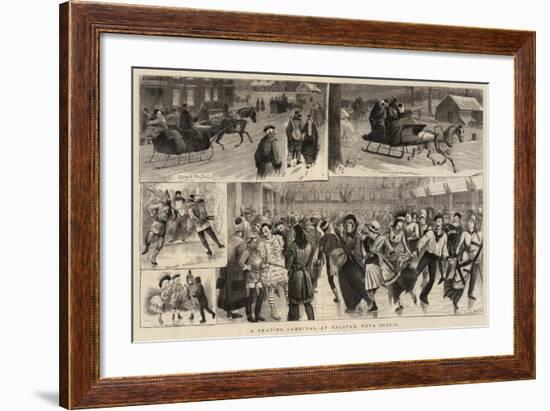 A Skating Carnival at Halifax, Nova Scotia-William Ralston-Framed Giclee Print