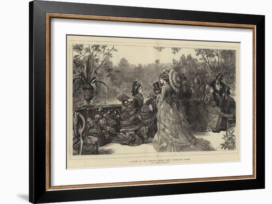 A Sketch at Her Majesty's Garden Party, Buckingham Palace-Sir Samuel Luke Fildes-Framed Giclee Print