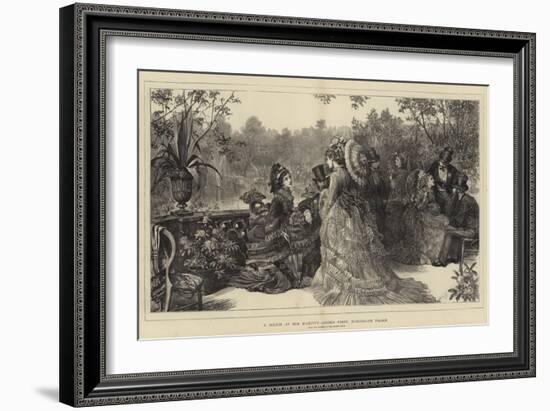 A Sketch at Her Majesty's Garden Party, Buckingham Palace-Sir Samuel Luke Fildes-Framed Giclee Print