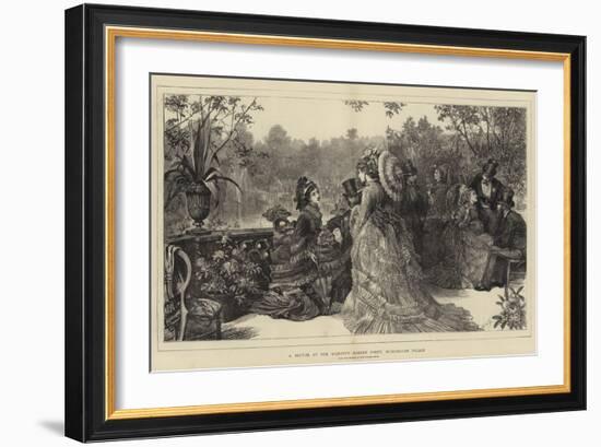 A Sketch at Her Majesty's Garden Party, Buckingham Palace-Sir Samuel Luke Fildes-Framed Giclee Print