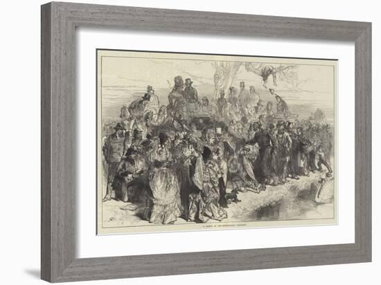 A Sketch at the International Boat-Race-Charles Robinson-Framed Giclee Print