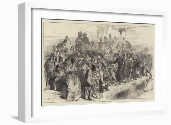 A Sketch at the International Boat-Race-Charles Robinson-Framed Giclee Print