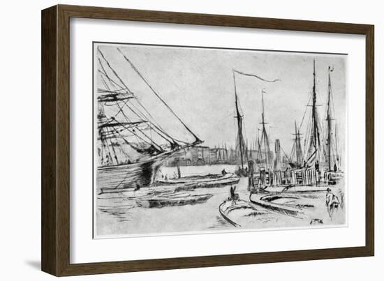 A Sketch from Billingsgate, 19th Century-James Abbott McNeill Whistler-Framed Giclee Print