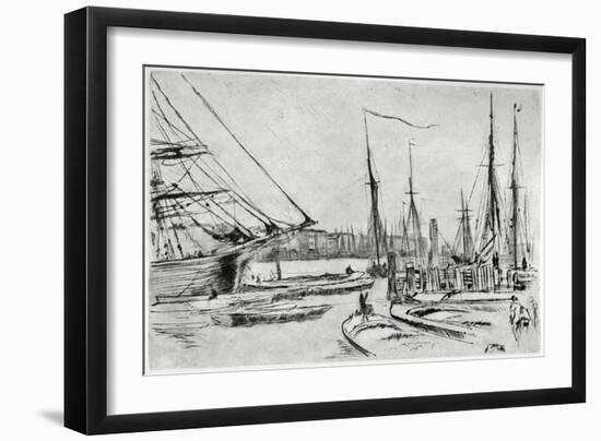 A Sketch from Billingsgate, 19th Century-James Abbott McNeill Whistler-Framed Giclee Print