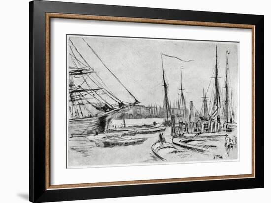 A Sketch from Billingsgate, 19th Century-James Abbott McNeill Whistler-Framed Giclee Print