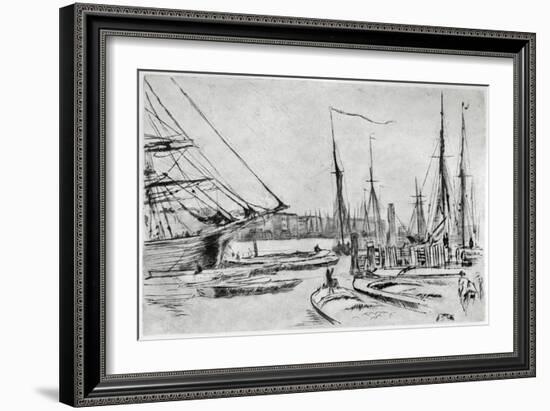 A Sketch from Billingsgate, 19th Century-James Abbott McNeill Whistler-Framed Giclee Print