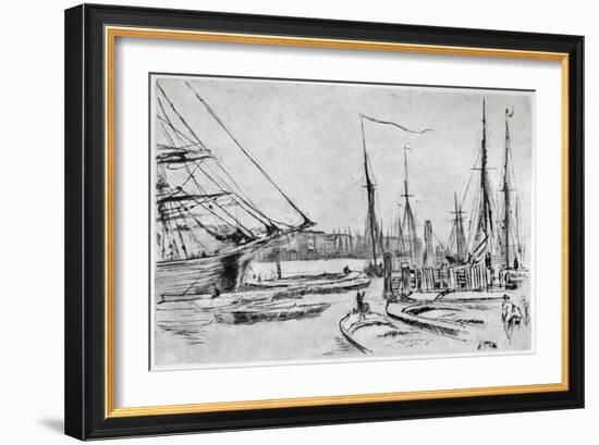 A Sketch from Billingsgate, 19th Century-James Abbott McNeill Whistler-Framed Giclee Print