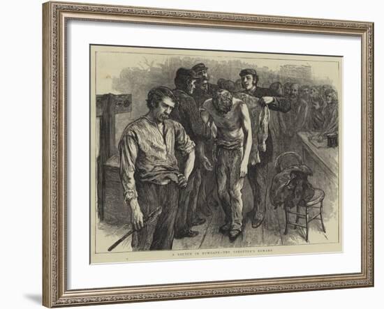 A Sketch in Newgate, the Garotter's Reward-null-Framed Giclee Print