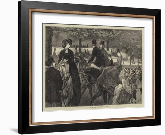 A Sketch in Rotten Row-Francis S. Walker-Framed Giclee Print