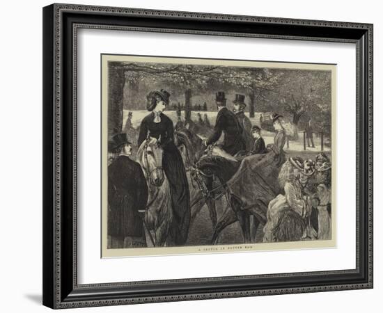 A Sketch in Rotten Row-Francis S. Walker-Framed Giclee Print