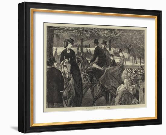 A Sketch in Rotten Row-Francis S. Walker-Framed Giclee Print