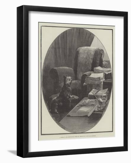 A Sketch in the Dining-Room, Where Mr Bright Sat, at One Ash, Rochdale-Thomas Walter Wilson-Framed Giclee Print