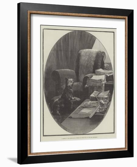A Sketch in the Dining-Room, Where Mr Bright Sat, at One Ash, Rochdale-Thomas Walter Wilson-Framed Giclee Print