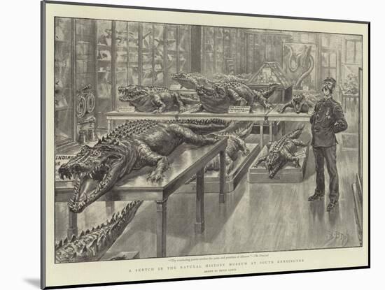 A Sketch in the Natural History Museum at South Kensington-Henri Lanos-Mounted Giclee Print