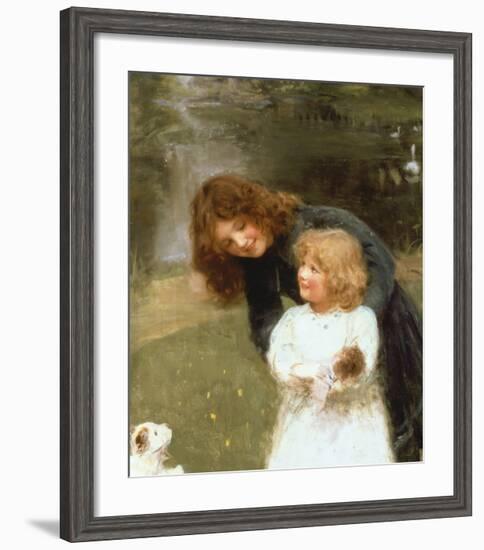 A Sketch of the Artist's Daughter-Arthur Elsley-Framed Premium Giclee Print