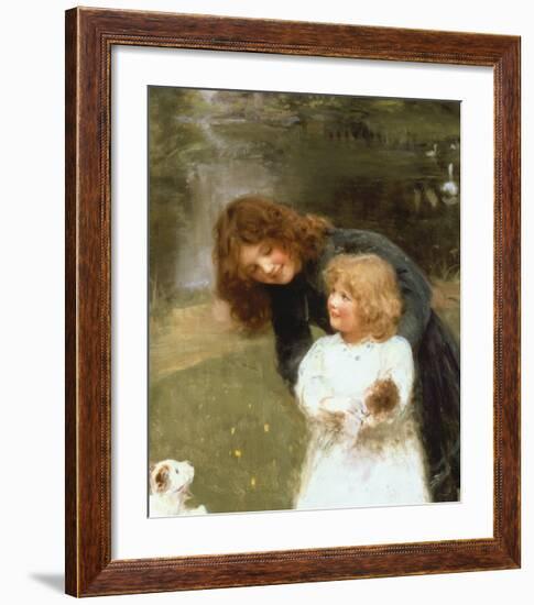 A Sketch of the Artist's Daughter-Arthur Elsley-Framed Premium Giclee Print