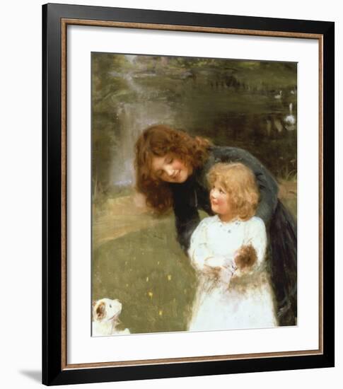 A Sketch of the Artist's Daughter-Arthur Elsley-Framed Premium Giclee Print