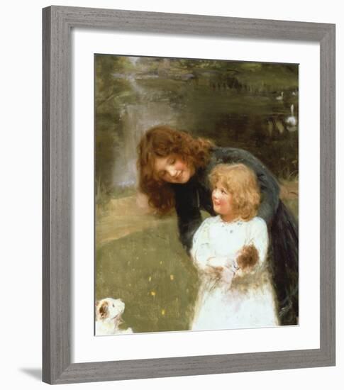 A Sketch of the Artist's Daughter-Arthur Elsley-Framed Premium Giclee Print