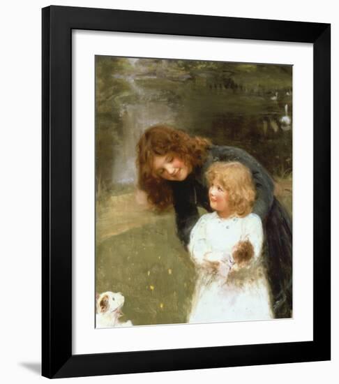 A Sketch of the Artist's Daughter-Arthur Elsley-Framed Premium Giclee Print