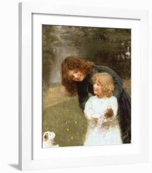 A Sketch of the Artist's Daughter-Arthur Elsley-Framed Premium Giclee Print