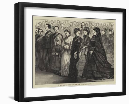 A Sketch on the Dais of the Royal Albert Hall-null-Framed Giclee Print