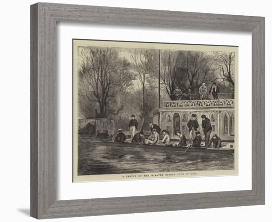 A Sketch on the Isis, the Oxford Crew at Home-Henry Woods-Framed Giclee Print