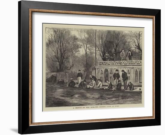 A Sketch on the Isis, the Oxford Crew at Home-Henry Woods-Framed Giclee Print