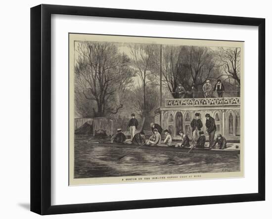 A Sketch on the Isis, the Oxford Crew at Home-Henry Woods-Framed Giclee Print