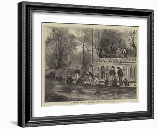 A Sketch on the Isis, the Oxford Crew at Home-Henry Woods-Framed Giclee Print