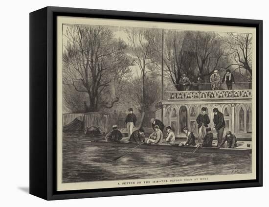 A Sketch on the Isis, the Oxford Crew at Home-Henry Woods-Framed Premier Image Canvas