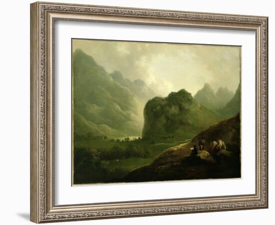 A Sketching Party in the Pass at Borrowdale-Julius Caesar Ibbetson-Framed Giclee Print