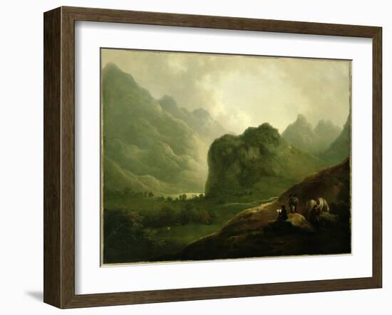 A Sketching Party in the Pass at Borrowdale-Julius Caesar Ibbetson-Framed Giclee Print