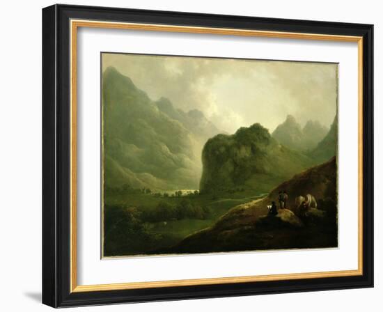 A Sketching Party in the Pass at Borrowdale-Julius Caesar Ibbetson-Framed Giclee Print