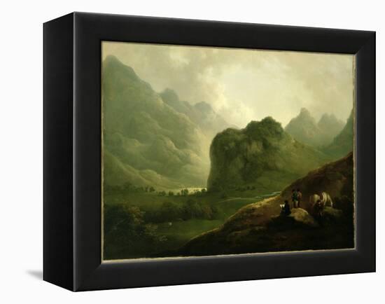 A Sketching Party in the Pass at Borrowdale-Julius Caesar Ibbetson-Framed Premier Image Canvas