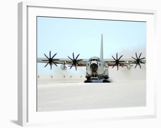 A Ski-equipped LC-130 Hercules-Stocktrek Images-Framed Photographic Print