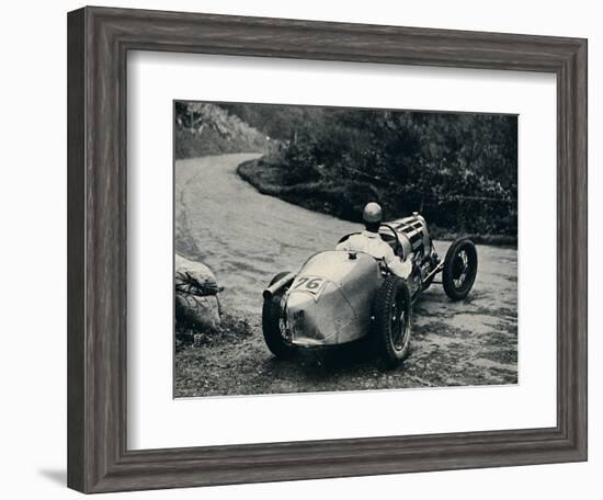 'A skid at Shelsey Walsh', 1937-Unknown-Framed Photographic Print