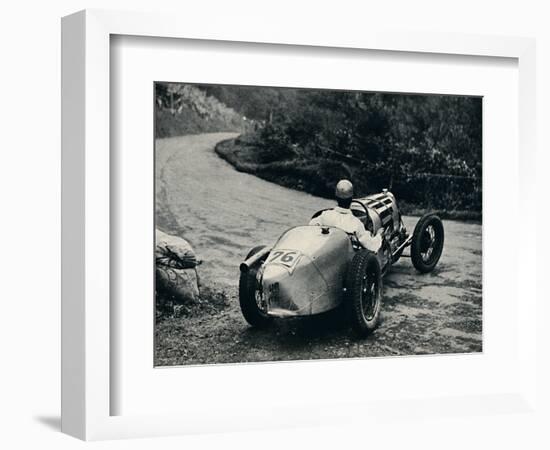 'A skid at Shelsey Walsh', 1937-Unknown-Framed Photographic Print